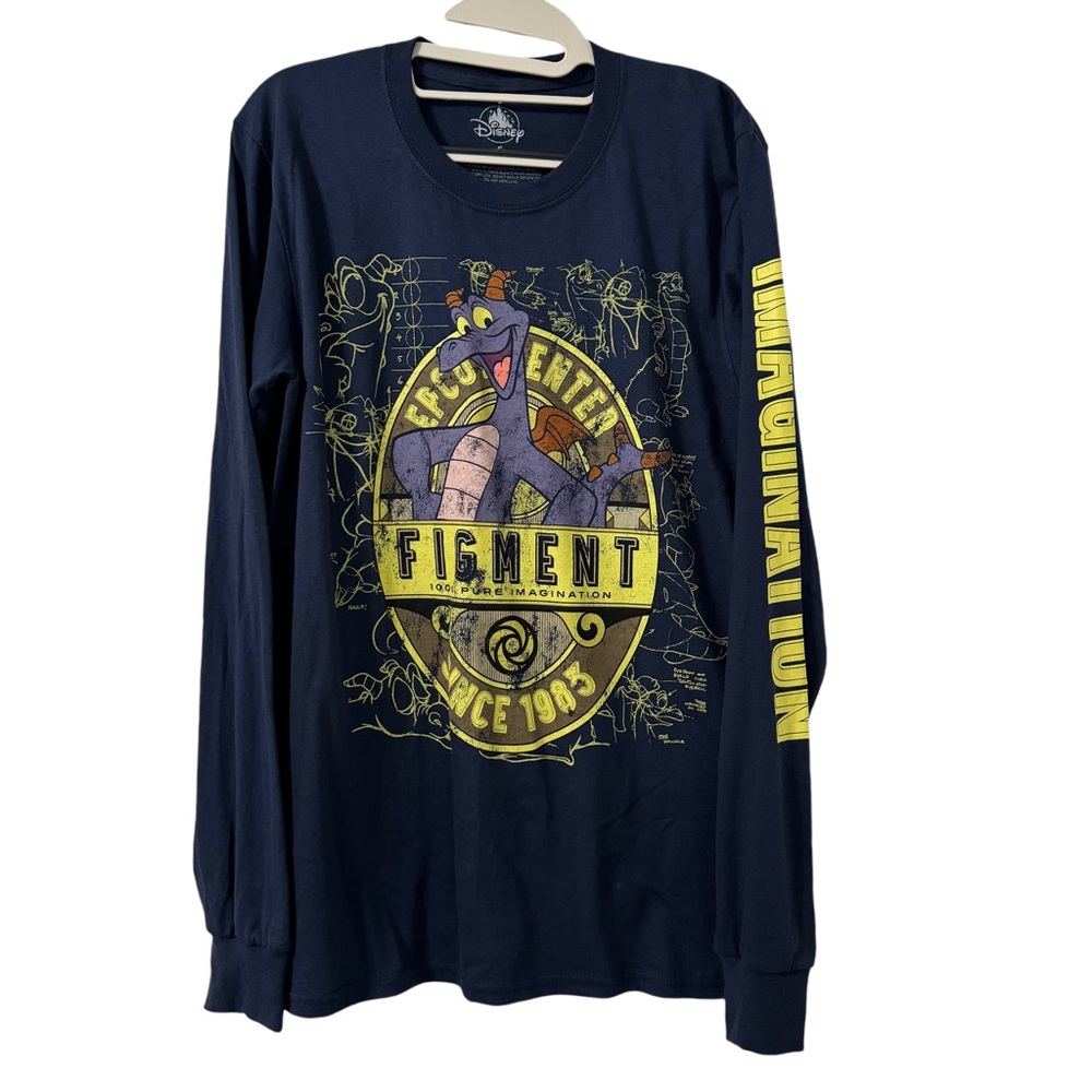 Disney World Parks Epcot Figment Long Sleeve T-shirt Size S Imagination